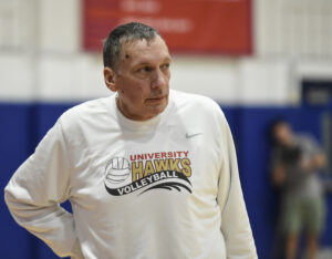 University volleyball coach Don Godfrey hopes COVID year doesn't set team back